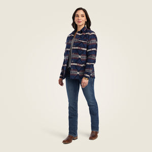 Ariat Women's R.E.A.L. Shacket Shirt Jacket, Mountain Peak Jacquard