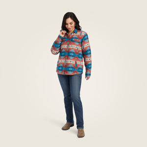 Ariat Women's R.E.A.L. Shacket Shirt Jacket, Fiery Jacquard