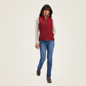 Ariat Women's Reversible Dilon Vest, Rouge Red