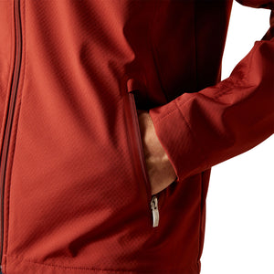 Ariat Men's New Team Softshell Jacket, Fired Brick