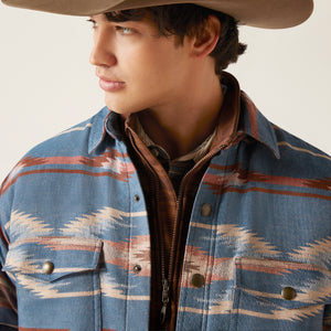 Ariat Men's Retro Chimayo Shirt Jacket, Sailor Blue