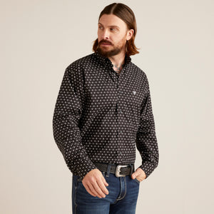 Ariat Men's Slade Classic Fit Long Sleeve Shirt, Black
