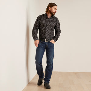 Ariat Men's Slade Classic Fit Long Sleeve Shirt, Black