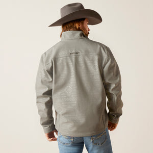 Ariat Men's Vernon 2.0 Softshell Jacket, Jetty Grey Embossed