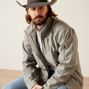 Ariat Men's Vernon 2.0 Softshell Jacket, Jetty Grey Embossed