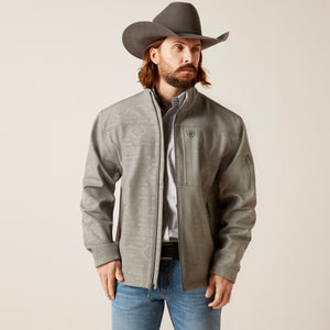 Ariat Men's Vernon 2.0 Softshell Jacket, Jetty Grey Embossed