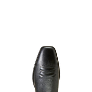 Ariat Men's Booker Ultra Square Toe Western Boot, Black Deertan
