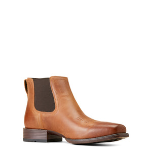 Ariat Men's Booker Ultra Square Toe Western Boot, Almond Roca