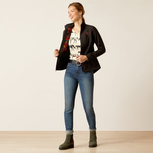 Ariat Women's New Team Softshell Jacket, Black/Mirage