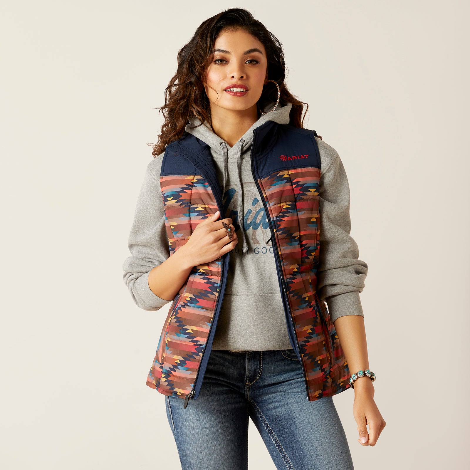 Ariat Women's REAL Crius Vest, Mirage Print