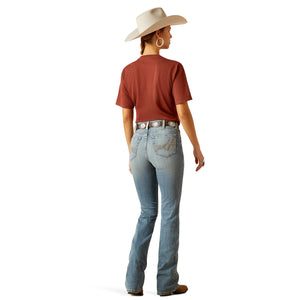 Ariat Women's R.E.A.L. Brooklyn High Rise Bootcut Denim Jeans, Sabine