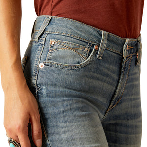 Ariat Women's R.E.A.L. Brooklyn High Rise Bootcut Denim Jeans, Sabine