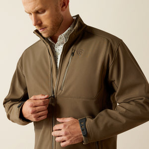 Ariat Men's Logo 2.0 Softshell Jacket, Crocodile Heather