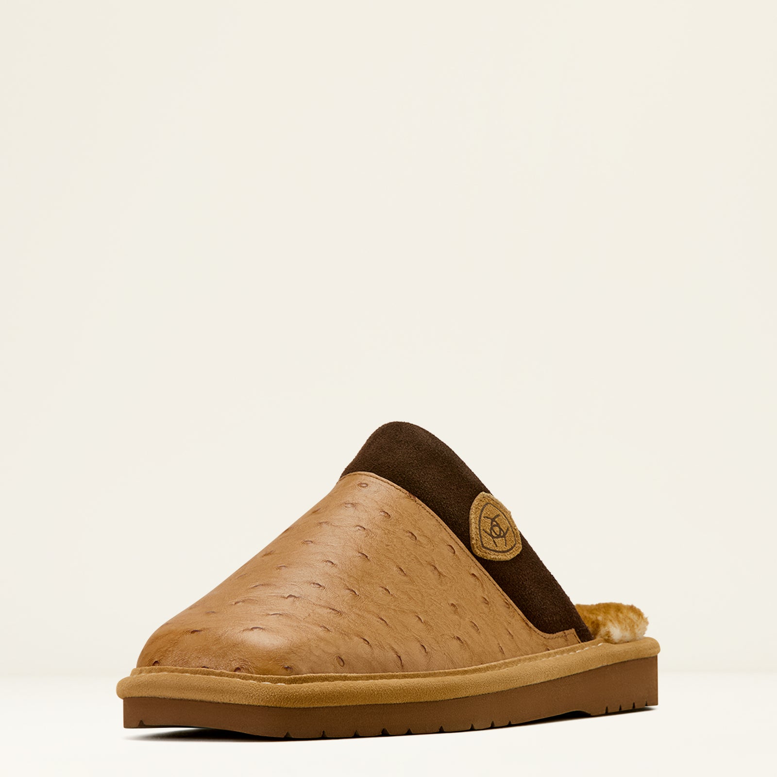 Ariat Men's Silversmith Square Toe Exotic Slipper, Brown