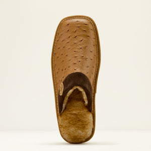 Ariat Men's Silversmith Square Toe Exotic Slipper, Brown
