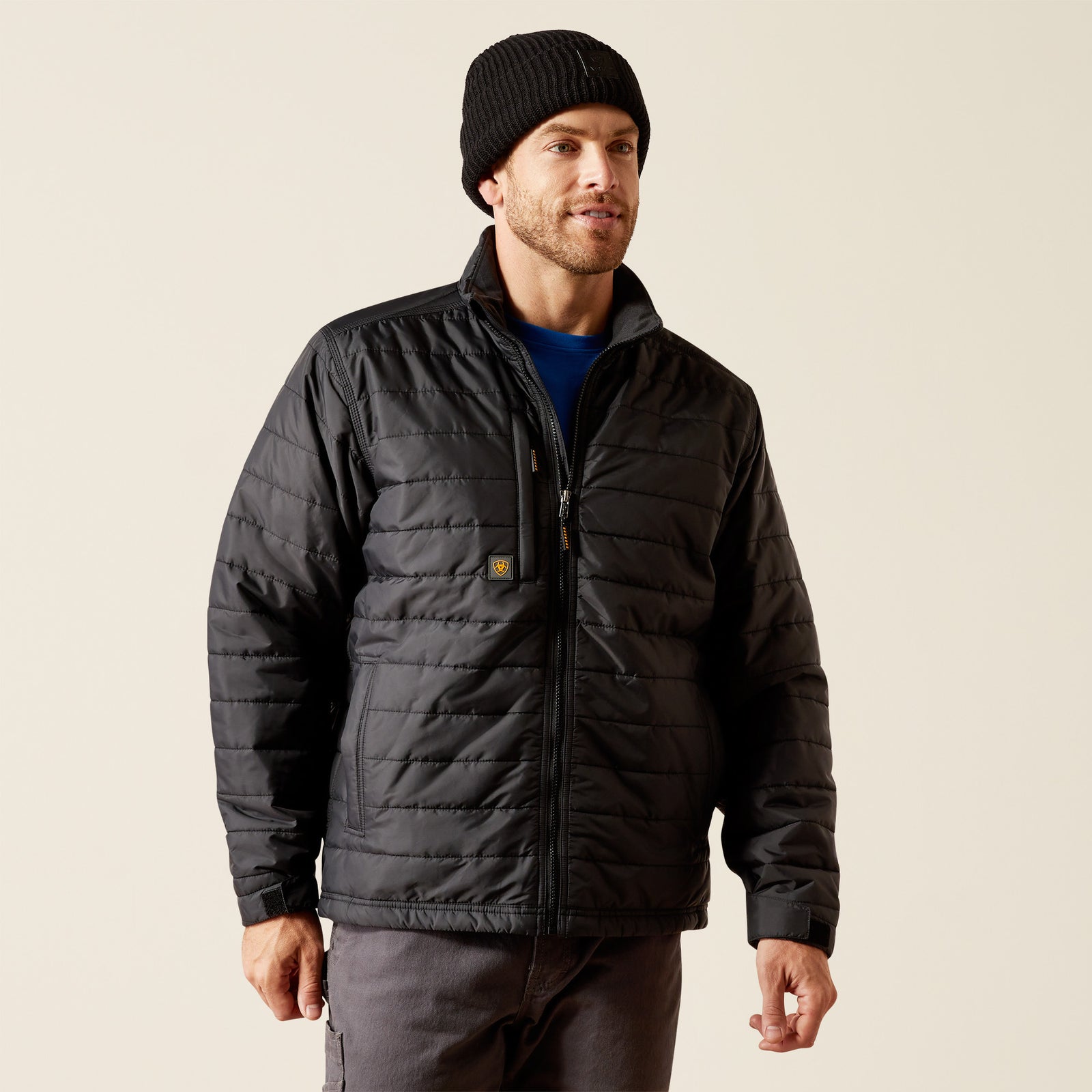 Ariat Men's Rebar Cordura Ripstop Lightweight Insulated Jacket, Black