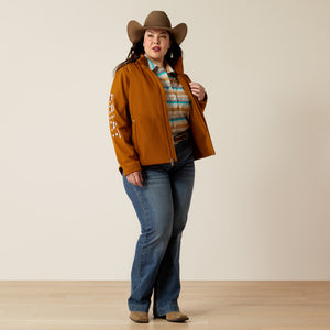 Ariat Women's Team Patriot Softshell Jacket, Chestnut Horse