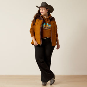 Ariat Women's REAL Crius Vest, Chestnut/Chocolate Plum