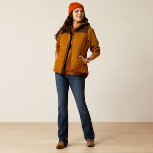 Ariat Women's REAL Crius Vest, Chestnut/Chocolate Plum