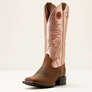 Ariat Women's Round Up Ryder Western Boot, Distressed Brown