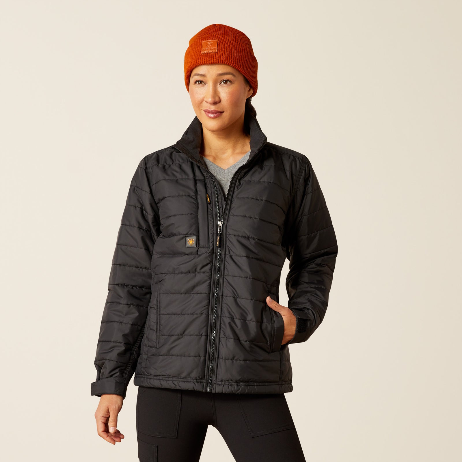 Ariat Women's Rebar Cordura Ripstop Lightweight Insulated Jacket, Black