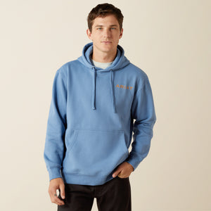 Ariat Men's Ariat Sun Valley Circle Hoodie, Coronet Blue