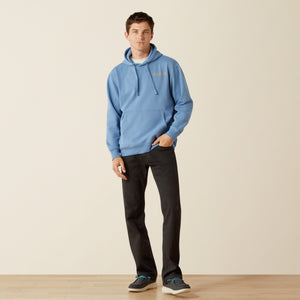 Ariat Men's Ariat Sun Valley Circle Hoodie, Coronet Blue