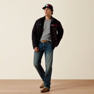 Ariat Men's Pioneer Stretchshell Mexico Jacket, Black