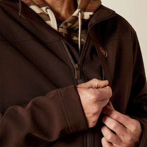 Ariat Men's Vernon Softshell Jacket, Coffee Bean