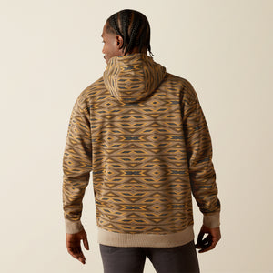 Ariat Men's All Over Print Hoodie, Khaki Southwest