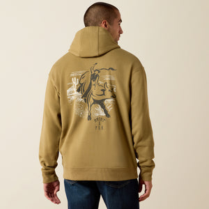 Ariat Men's PBR Hoodie, Gothic Olive