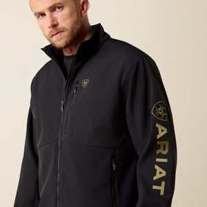 Ariat Men's Logo Softshell PBR Jacket, Black