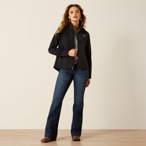 Ariat Women's Ariat Logo Softshell Jacket, Black/Southwest Minimal Print