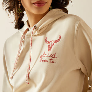 Ariat Women's Stitch Hoodie, Oyster Grey