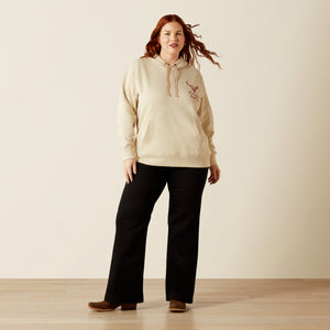 Ariat Women's Stitch Hoodie, Oyster Grey