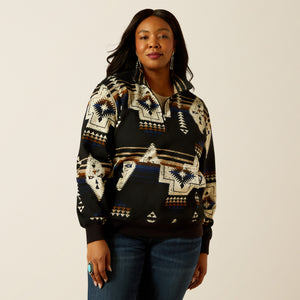 Ariat Women's Sienna 1/2 Zip Sweatshirt, Thornstone Print