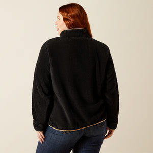 Ariat Women's Berber Snap Front Sweatshirt, Black