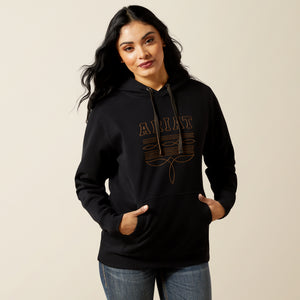 Ariat Women's Booted Logo Hoodie, Black