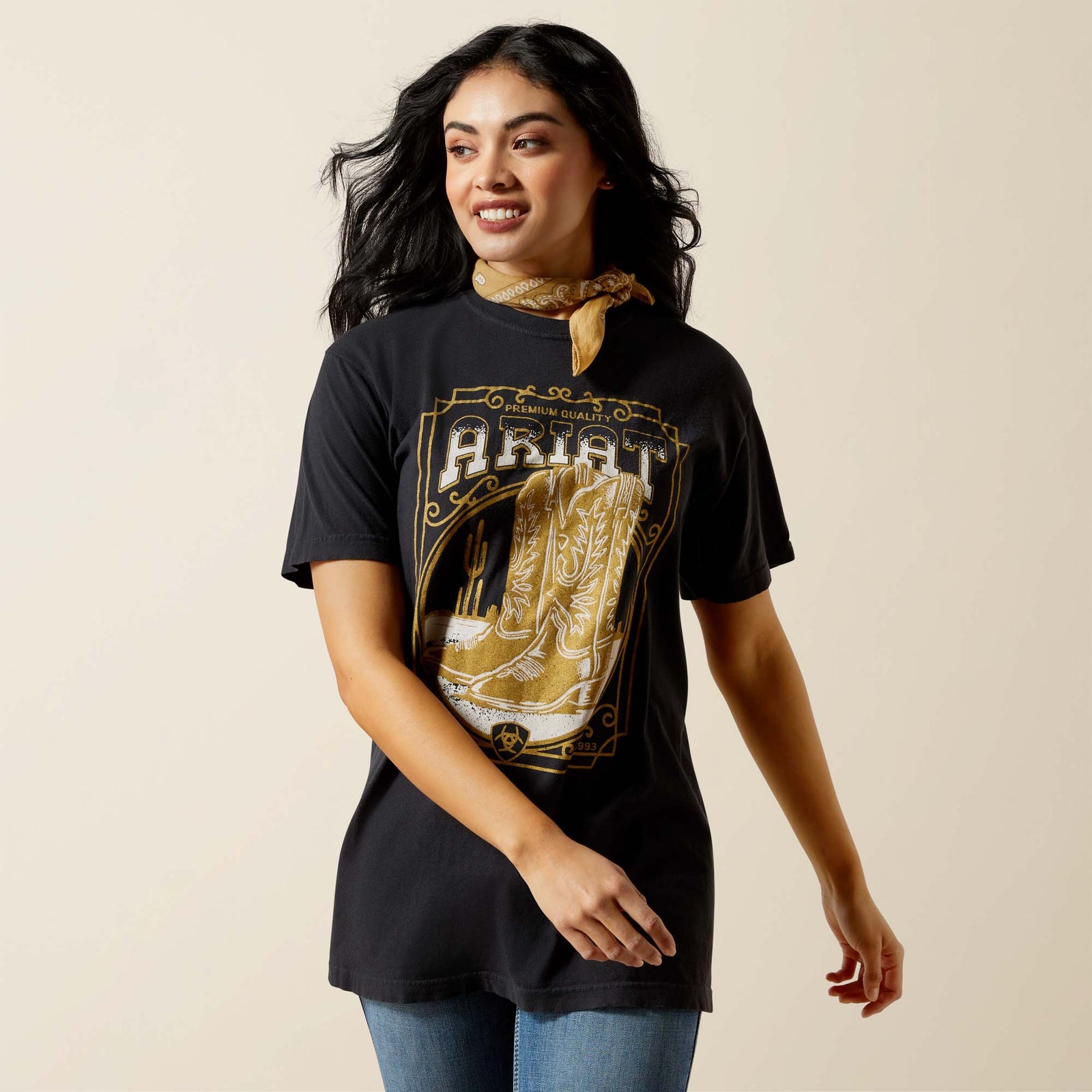 Ariat Women's Ariat Boot Cloche T-Shirt, Black