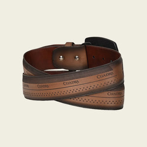Cuadra Men's Bovine Leather Belt, Honey