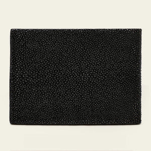 Cuadra Men's Stingray Wallet, Black