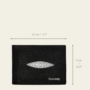 Cuadra Men's Stingray Wallet, Black