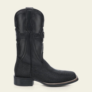 Cuadra Men's Stingray Square Toe Boot, Black
