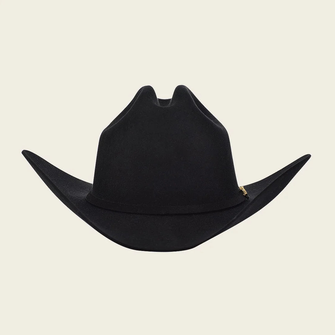 Cuadra Men's 6X Caiman Fur Felt Cowboy Hat, Black