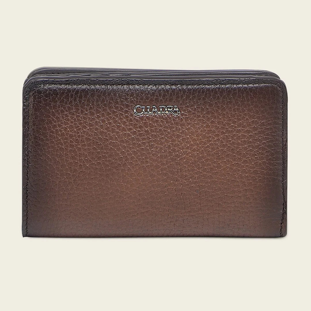 Cuadra Women's Deer Leather Wallet, Honey