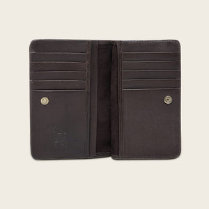 Cuadra Women's Deer Leather Wallet, Honey