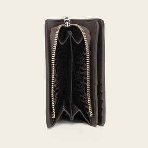 Cuadra Women's Deer Leather Wallet, Honey