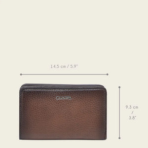 Cuadra Women's Deer Leather Wallet, Honey