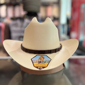 Stetson Men's 1000X 3 1/2" Evilla de Oro Straw Hat, Natural