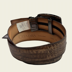Cuadra Men's Fuscus Leather Belt, Brown